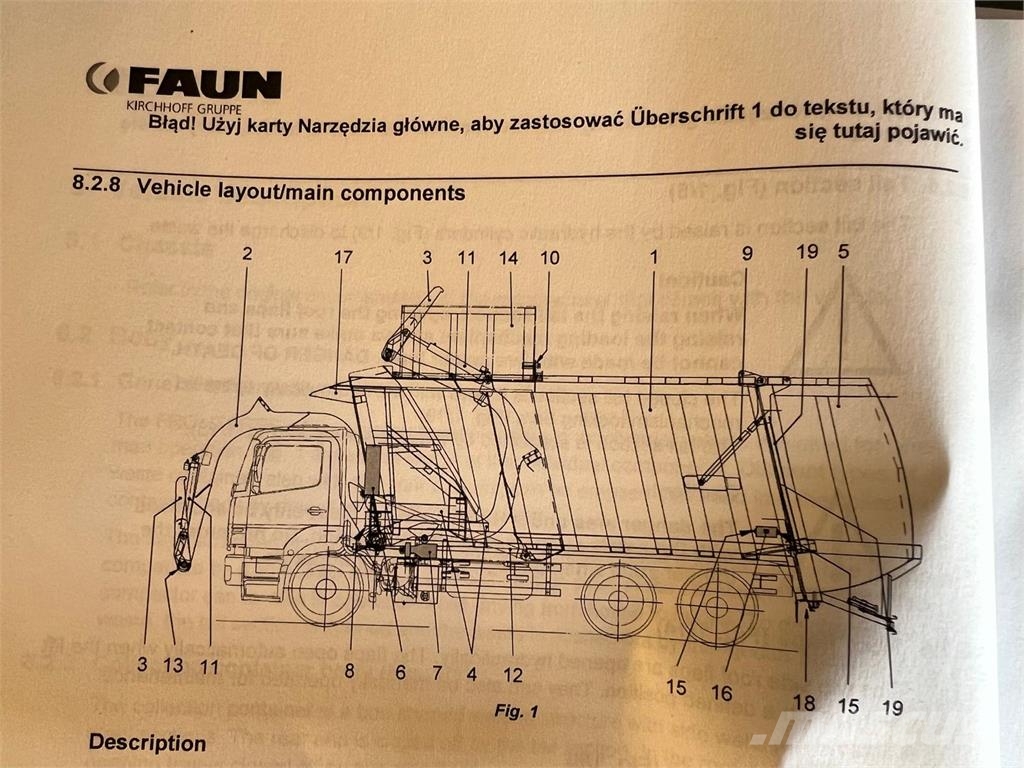 Volvo FM460 8x2*6 - FAUN 533L frontpress Camion dei rifiuti