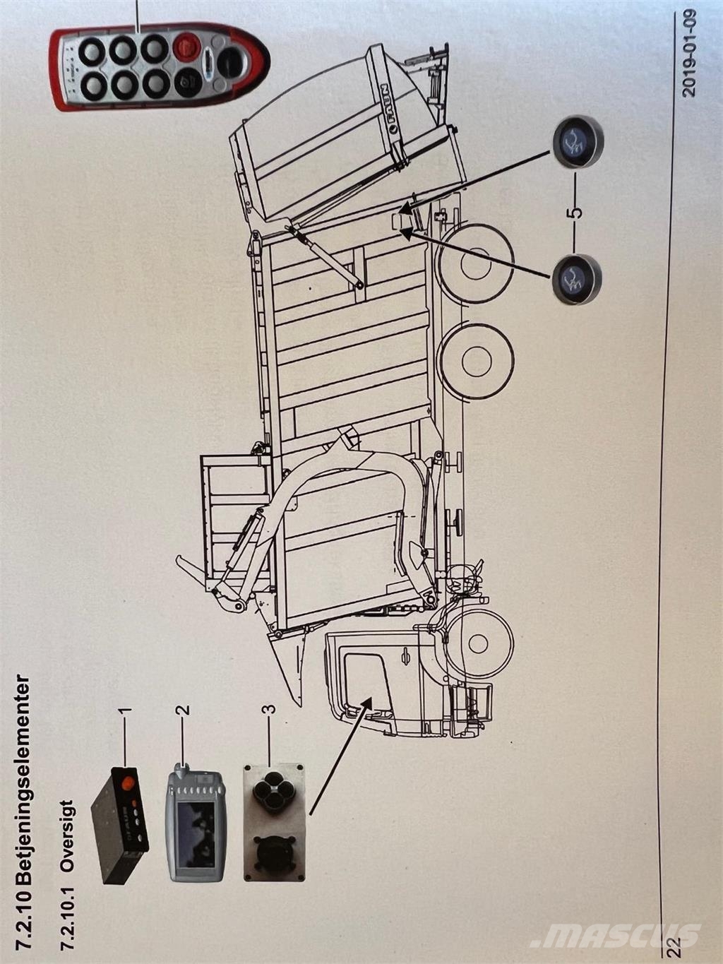 Volvo FM460 8x2*6 - FAUN 533L frontpress Camion dei rifiuti