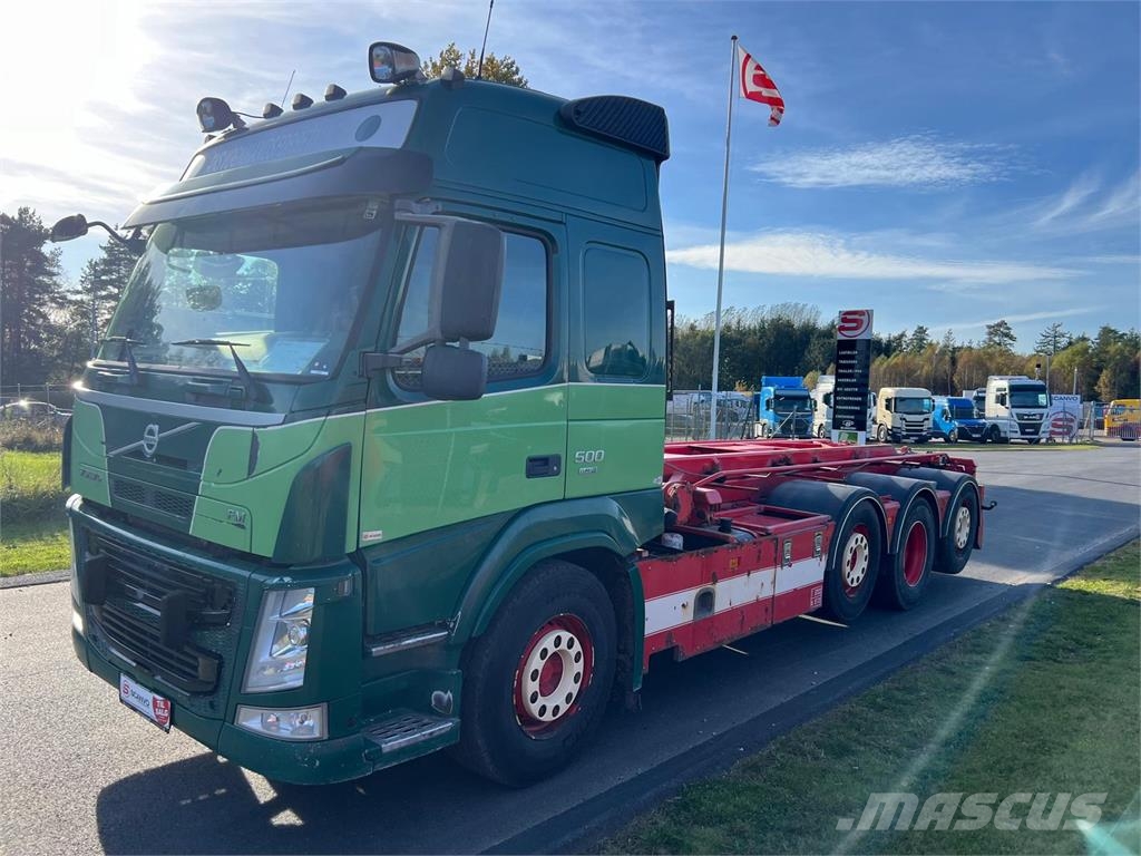 Volvo FM500 8x2*6 rigid pusher-tag tridem Lanový nosič kontajnerov
