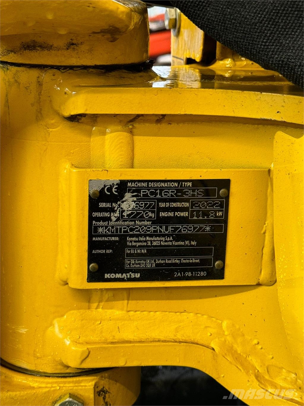 Komatsu PC16R-3HS Muud osad