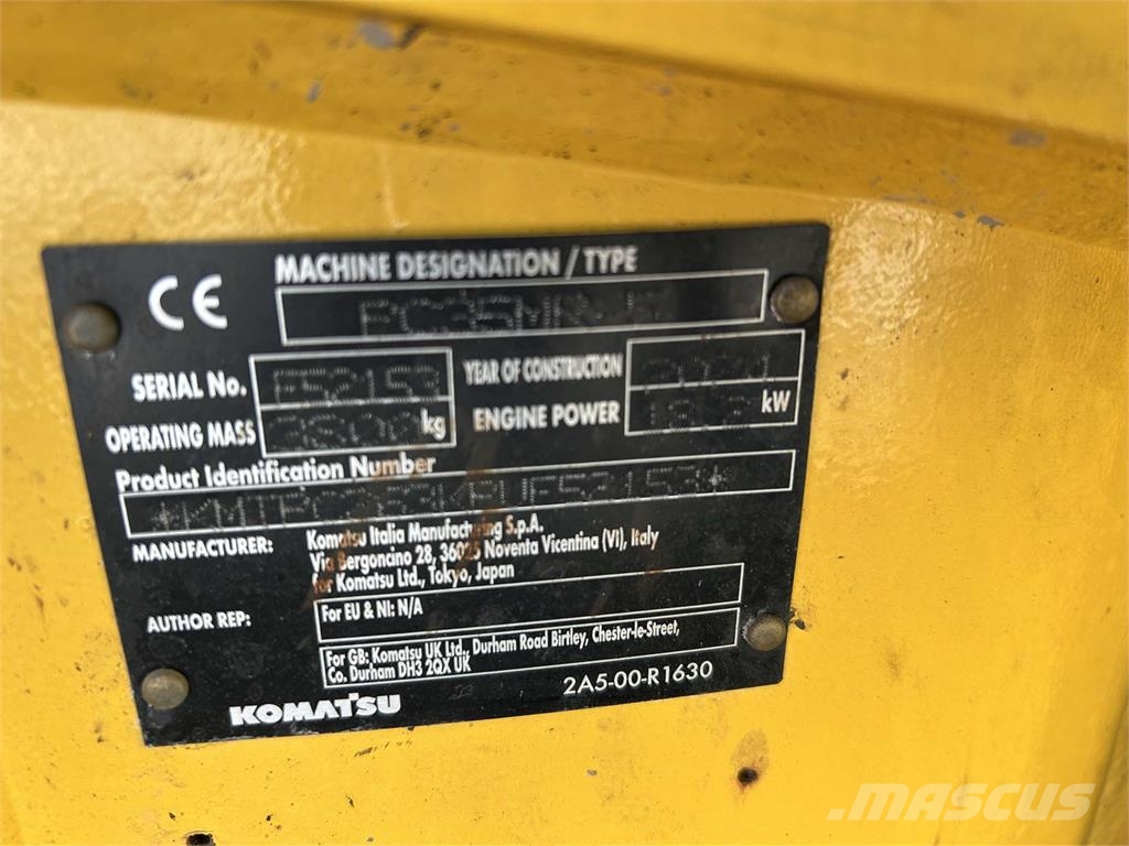 Komatsu PC35MR-5 Andre komponenter
