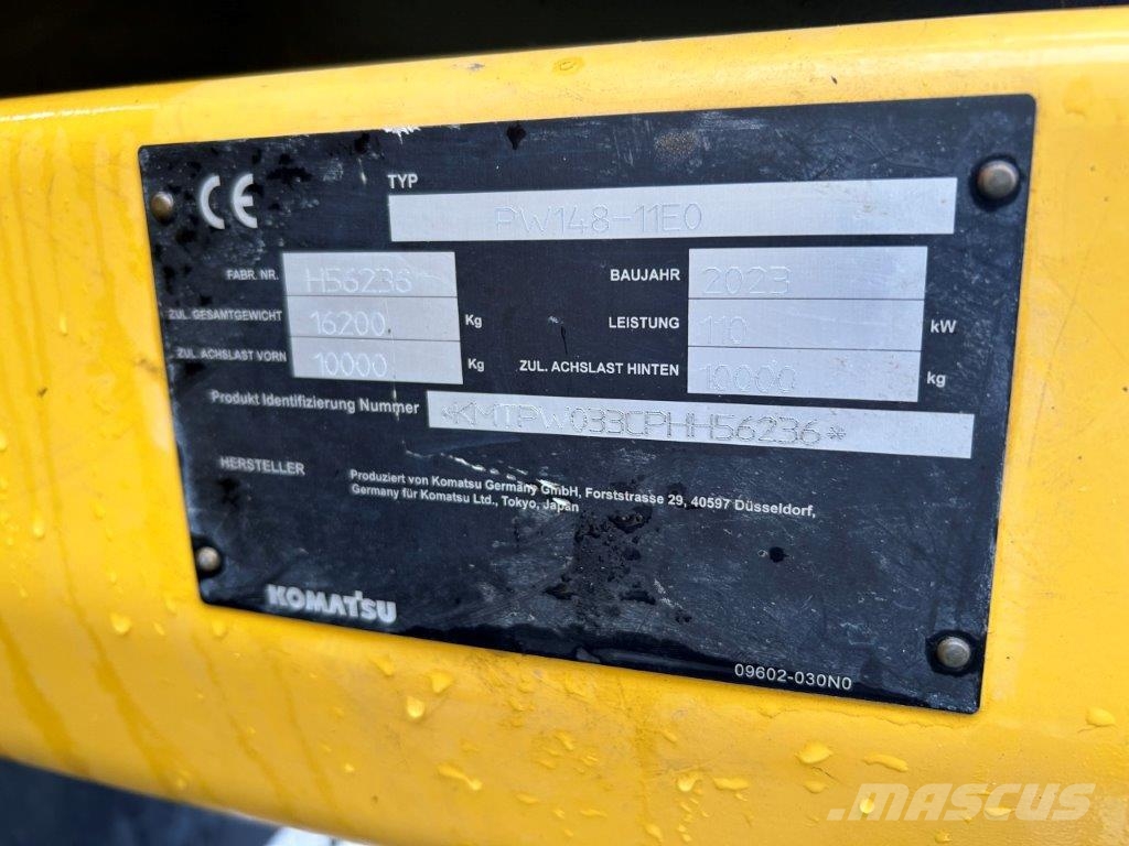 Komatsu PW148-11E0 Other components