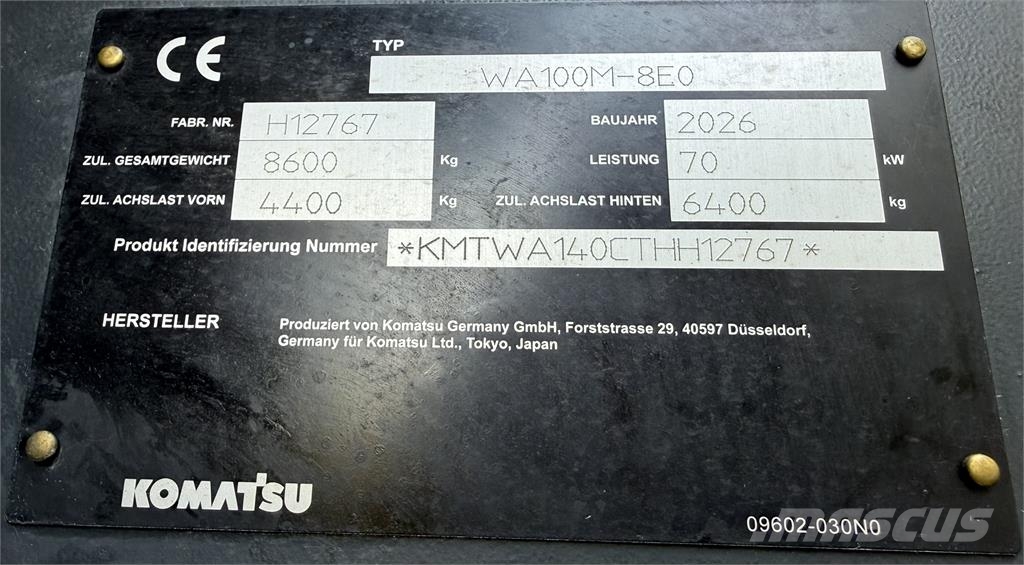 Komatsu WA100M-8E0 Компоненты строительной техники