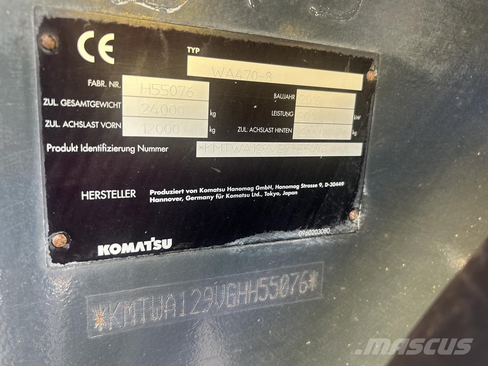 Komatsu WA470-8 Alte componente