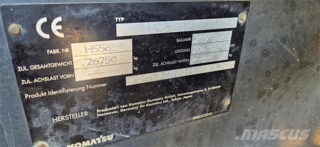 Komatsu WA470-8E0 Citas sastāvdaļas