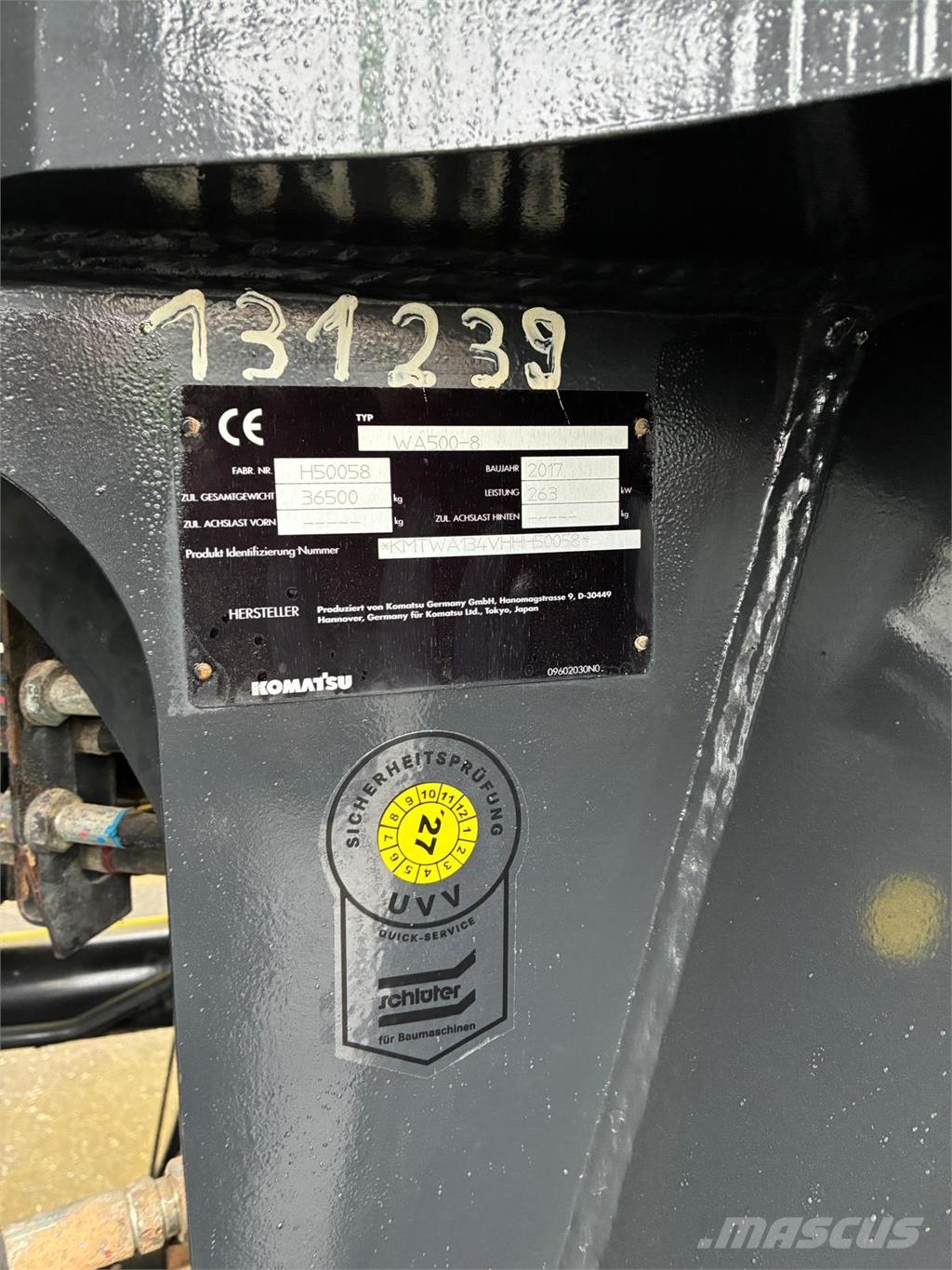 Komatsu WA500-8 Ostale komponente za građevinarstvo