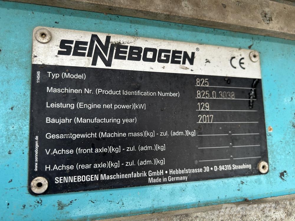 Sennebogen 825M Ďalšie komponenty
