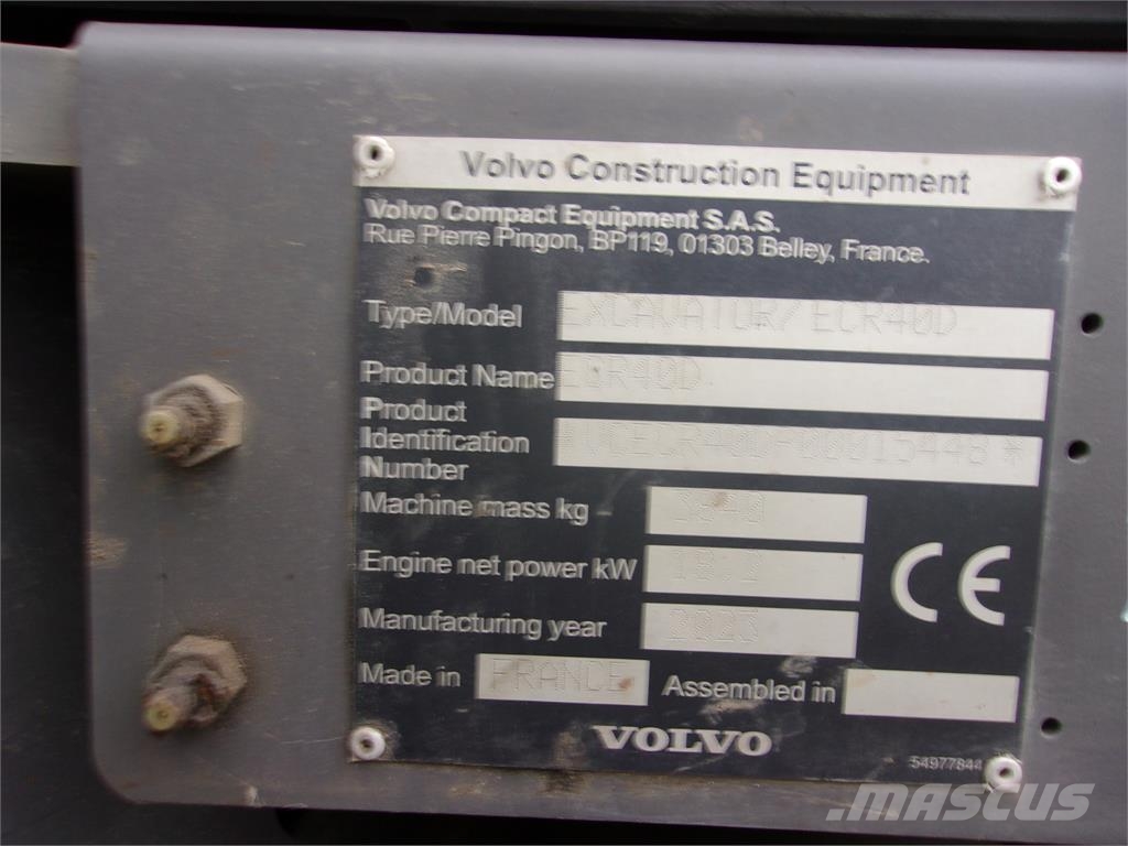 Volvo ECR40D Muud osad