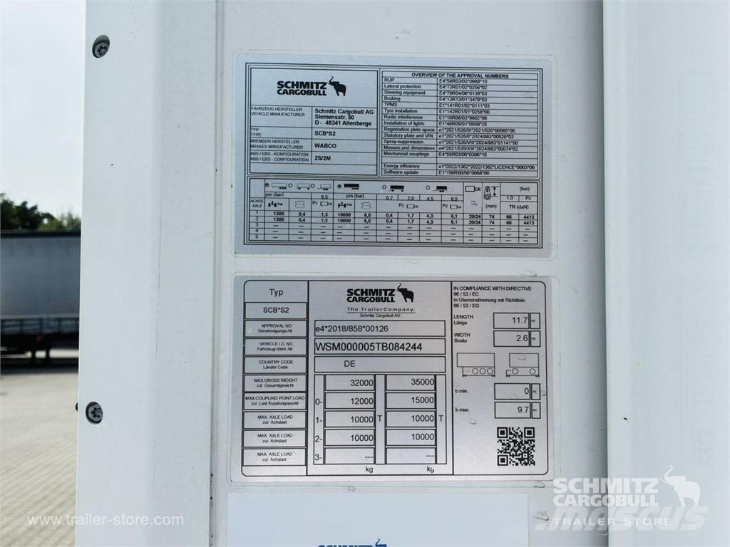 Schmitz Cargobull Frischdienst Standard Ladebordwand Semirremolques isotermos/frigoríficos