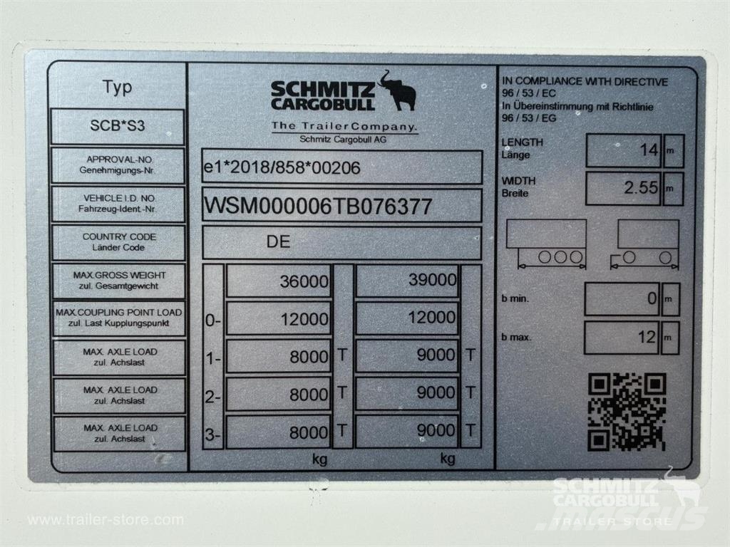 Schmitz Cargobull Trockenfrachtkoffer Faltwand Doppelstock Faltwandt Semirremolques con carrocería de caja