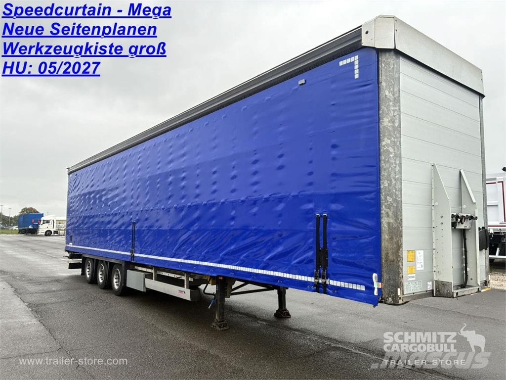 Schmitz Cargobull Curtainsider Mega Getränke Pressukapellipuoliperävaunut