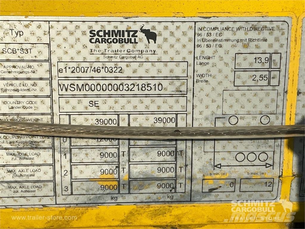 Schmitz Cargobull Curtainsider Mega نصف مقطورات بباب جانبي