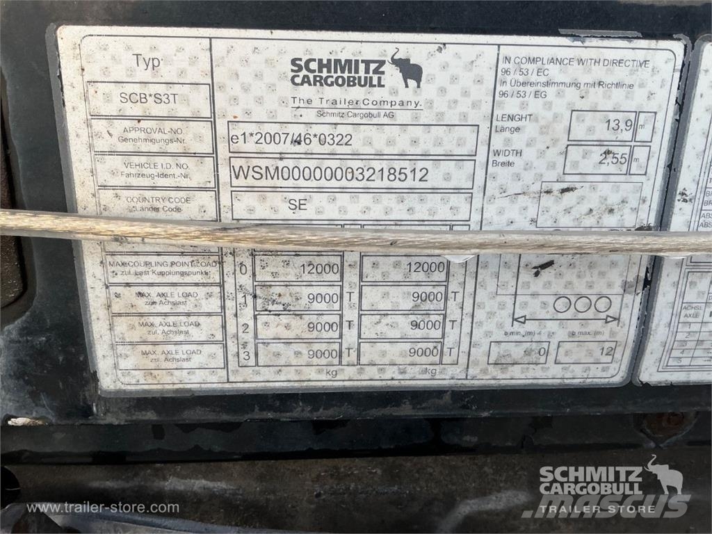 Schmitz Cargobull Curtainsider Mega نصف مقطورات بباب جانبي