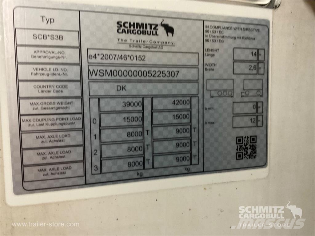 Schmitz Cargobull Tiefkühler Multitemp Doppelstock Trennwand Temperature controlled semi-trailers