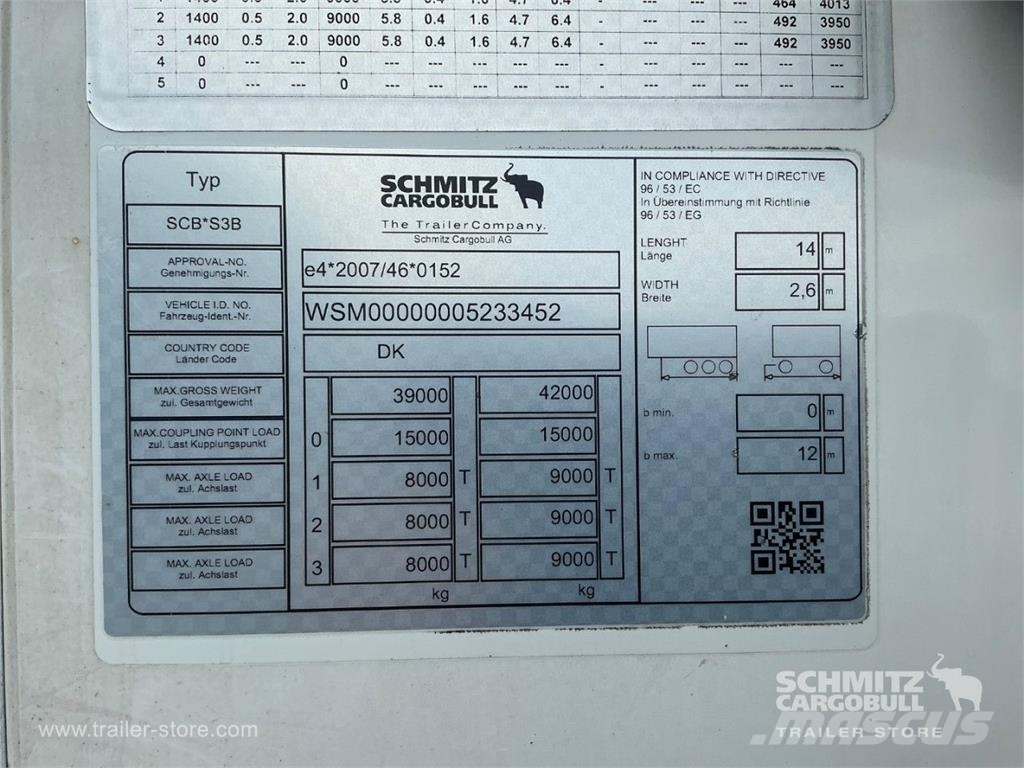 Schmitz Cargobull Tiefkühler Fleischhang Temperature controlled semi-trailers