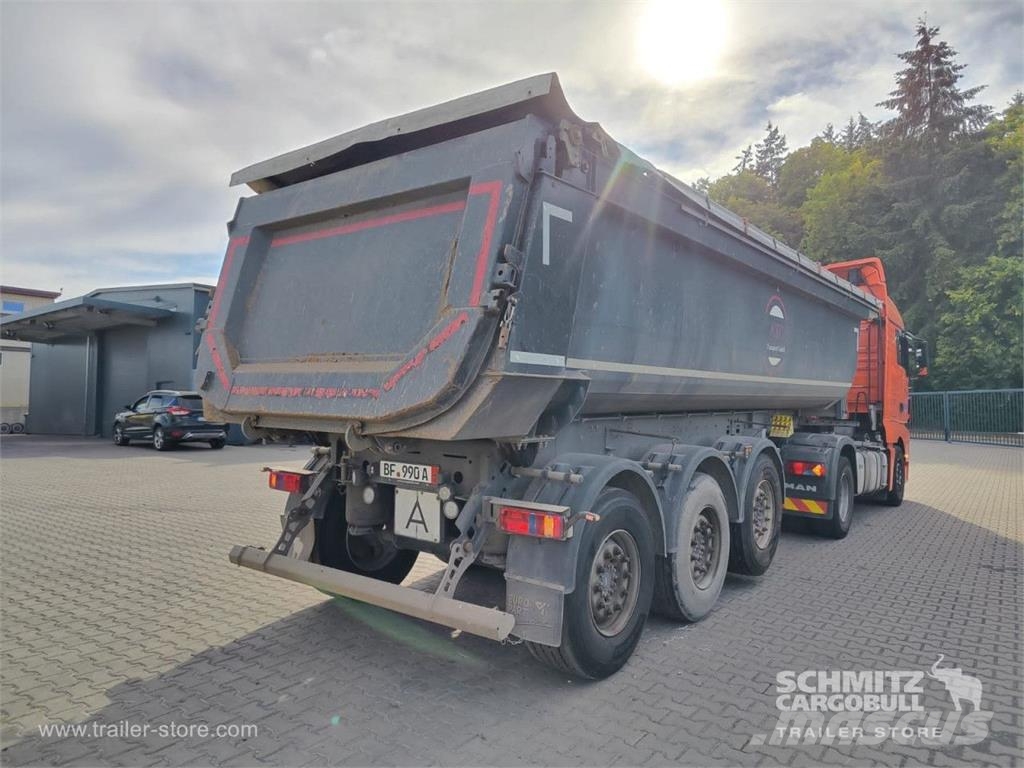 Schmitz Cargobull Tipper Steel half pipe body 25m³ Benne semi remorque