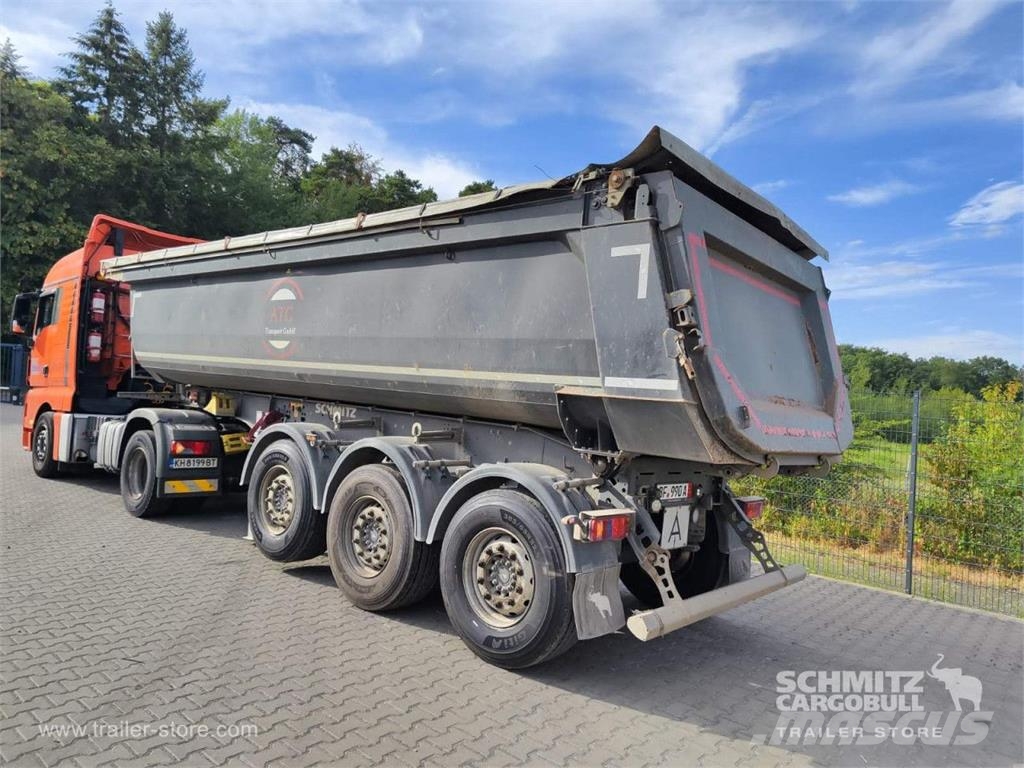 Schmitz Cargobull Tipper Steel half pipe body 25m³ Benne semi remorque