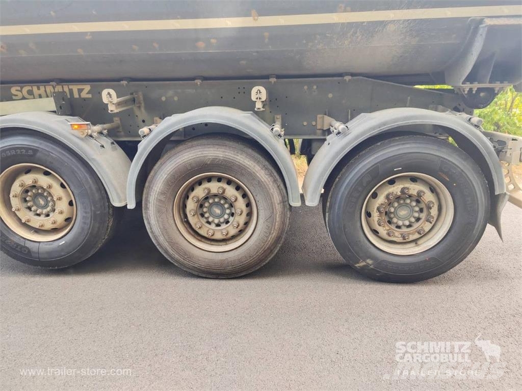 Schmitz Cargobull Tipper Steel half pipe body 25m³ Benne semi remorque