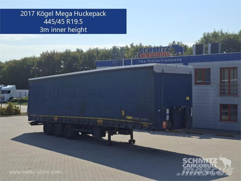 Kögel Curtainsider Mega Elhúzható ponyvás félpótkocsik
