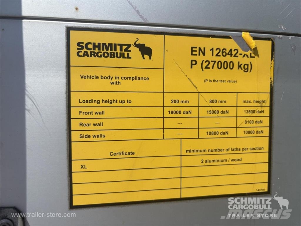 Schmitz Cargobull Curtainsider Standard نصف مقطورات بباب جانبي
