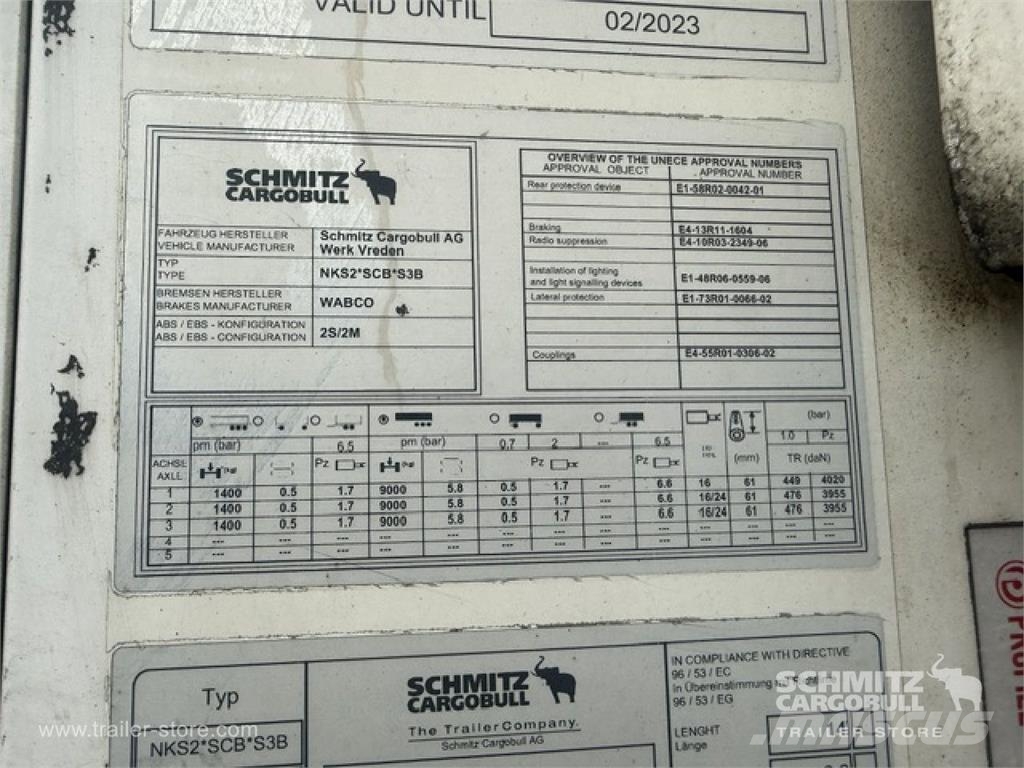 Schmitz Cargobull Reefer Multitemp Temperature controlled semi-trailers