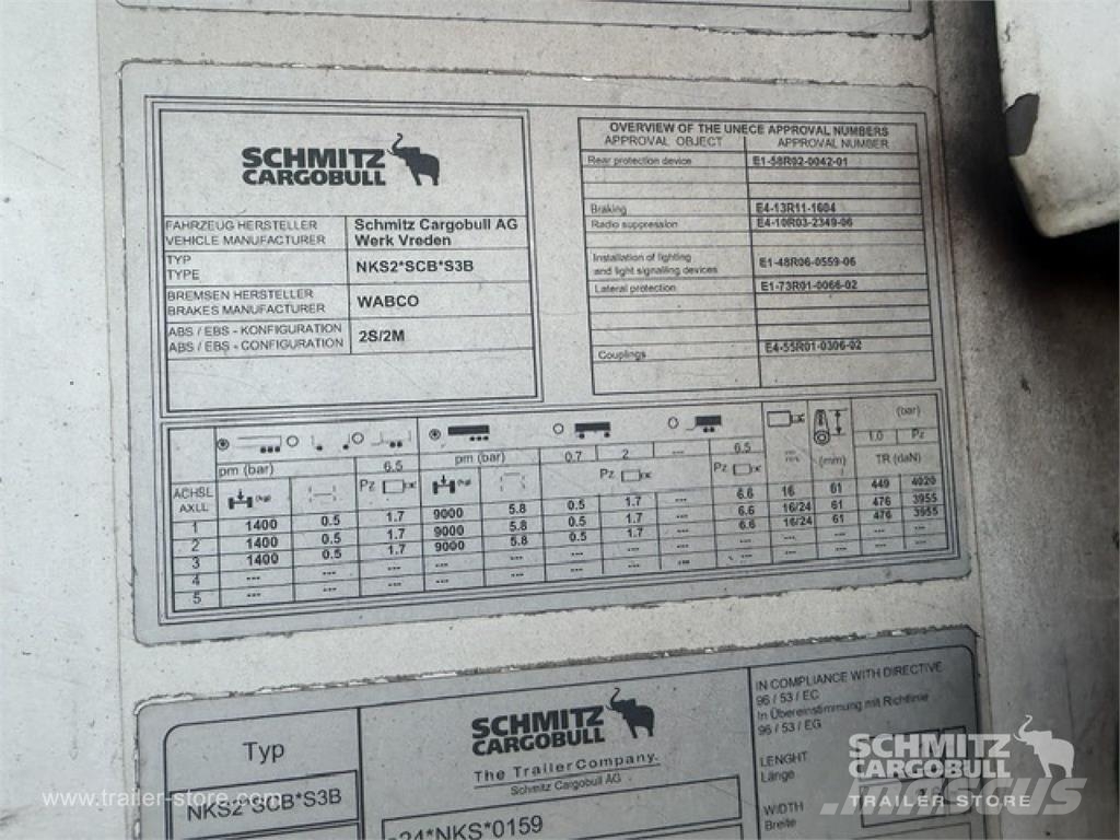 Schmitz Cargobull Reefer Multitemp Temperature controlled semi-trailers