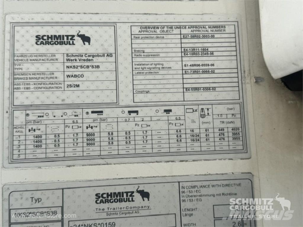 Schmitz Cargobull Reefer Standard Taillift Kühlauflieger