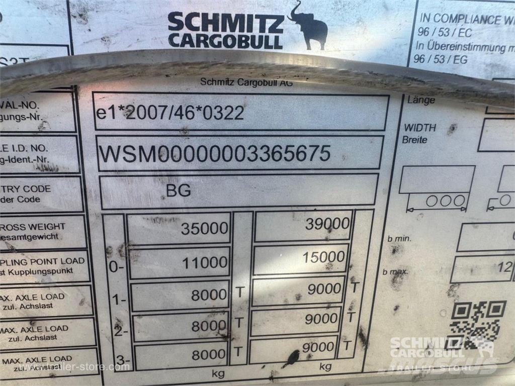 Schmitz Cargobull Curtainsider Standard Semi Reboques Cortinas Laterais