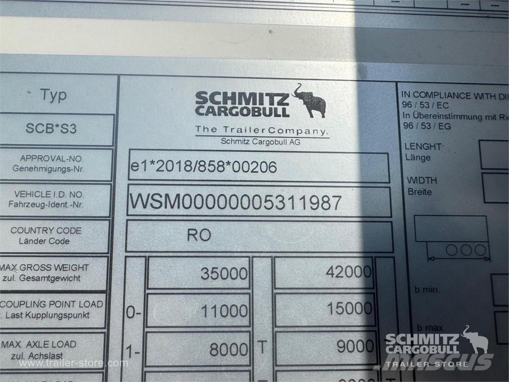 Schmitz Cargobull Reefer Standard Double deck Semi Reboques Isotérmicos