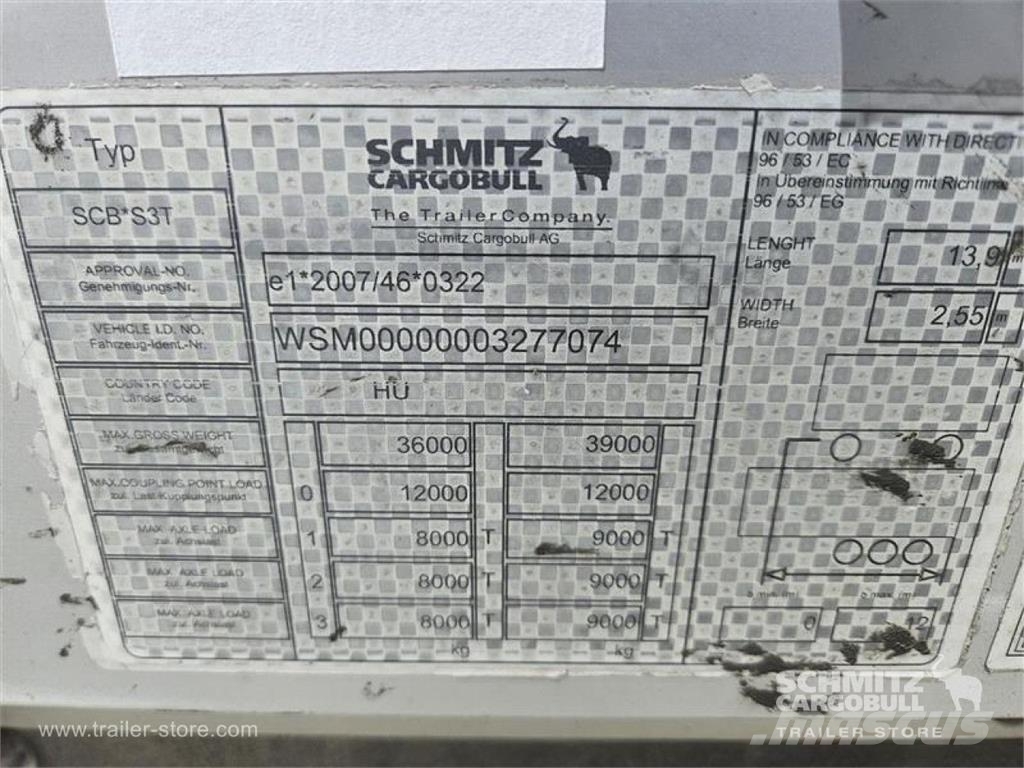Schmitz Cargobull Curtainsider Mega نصف مقطورات بباب جانبي