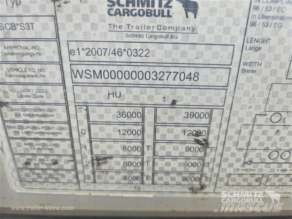 Schmitz Cargobull Curtainsider Mega نصف مقطورات بباب جانبي