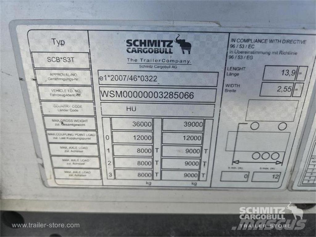 Schmitz Cargobull Curtainsider Mega Semirremolques con caja de lona
