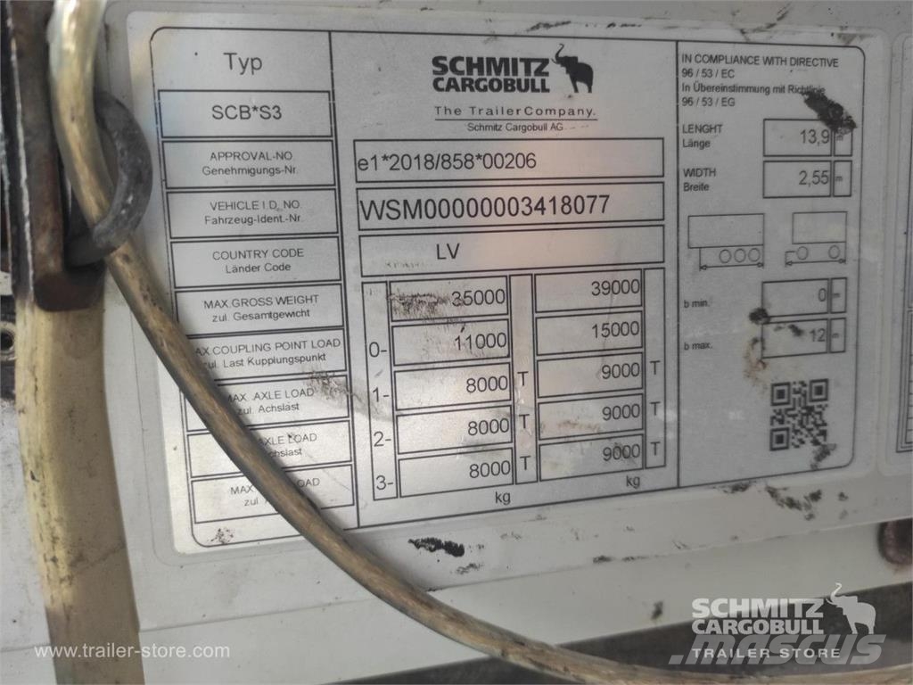 Schmitz Cargobull Schiebeplane Standard Poluprikolice sa ceradom
