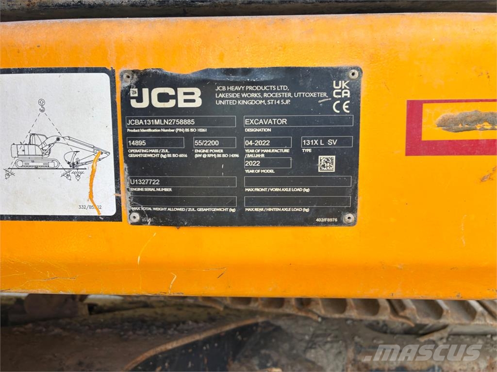 JCB 131 X Crawler excavators