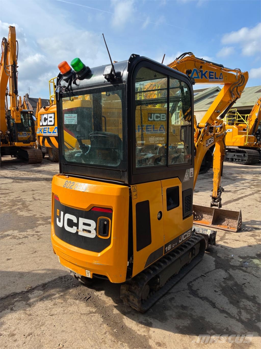 JCB 16C-1 PRO Mini ekskavatörler, 7 tona dek