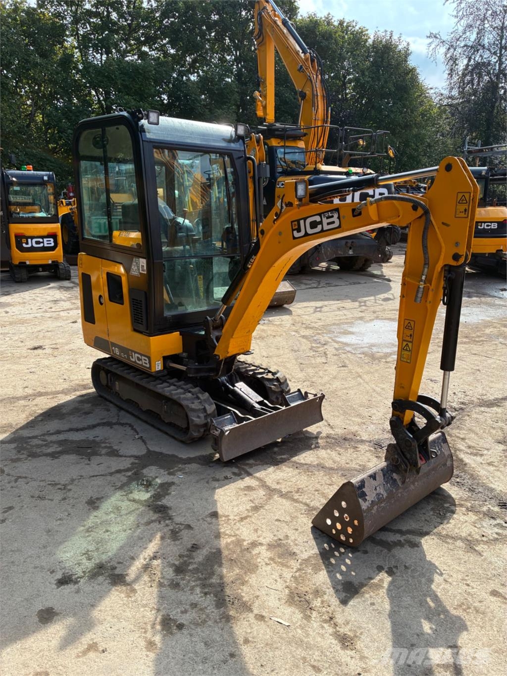 JCB 16C-1 PRO Mini ekskavatörler, 7 tona dek