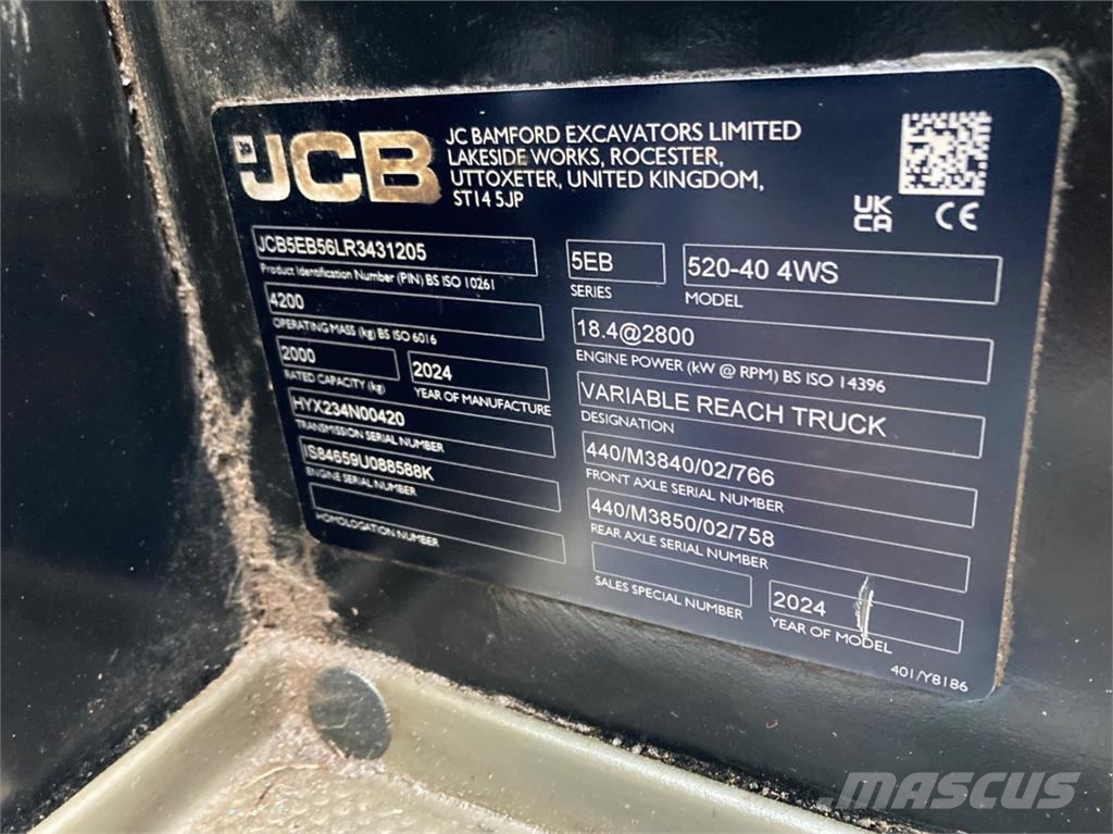 JCB 520-40 Telescopic handlers