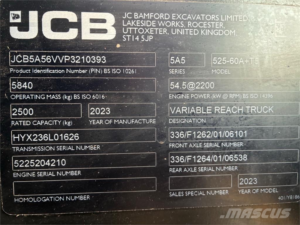JCB 525-60 PLUS Telescopic handlers