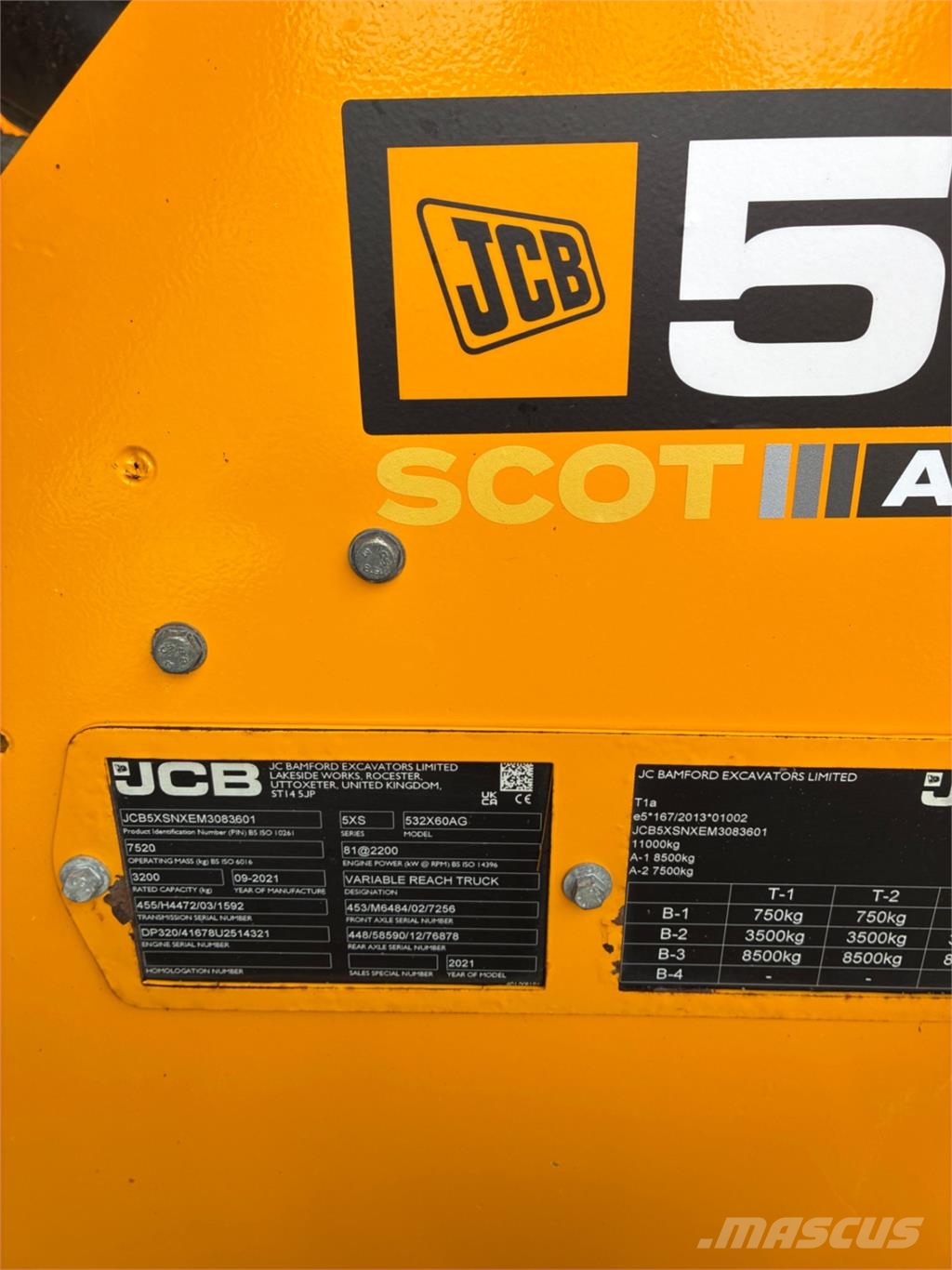 JCB 532 AGRI Telescopic handlers