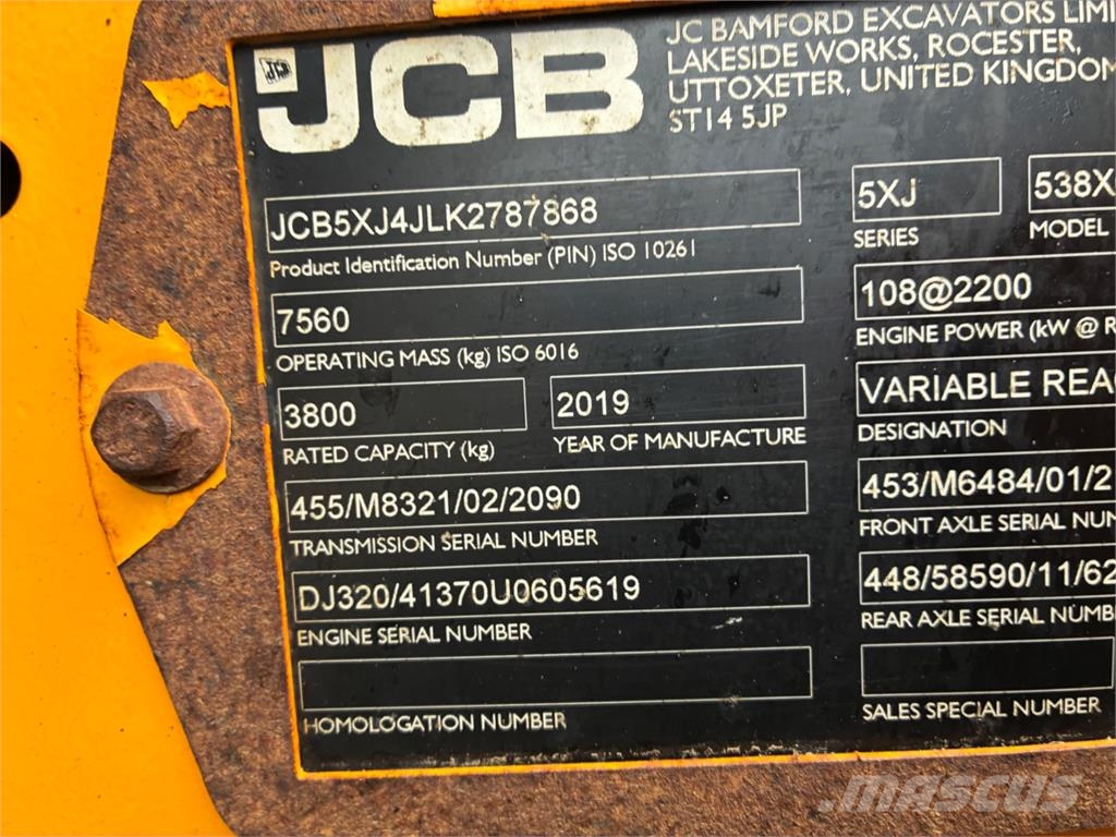 JCB 538-60 SUPER Teleskoplæssere