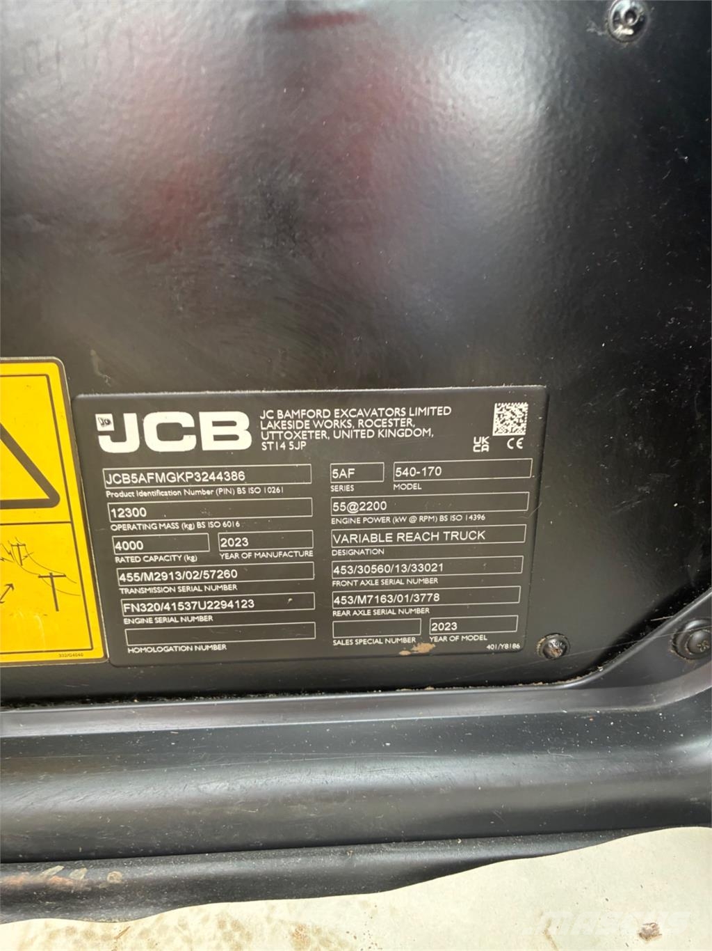 JCB 540-170 Teleskopiniai krautuvai