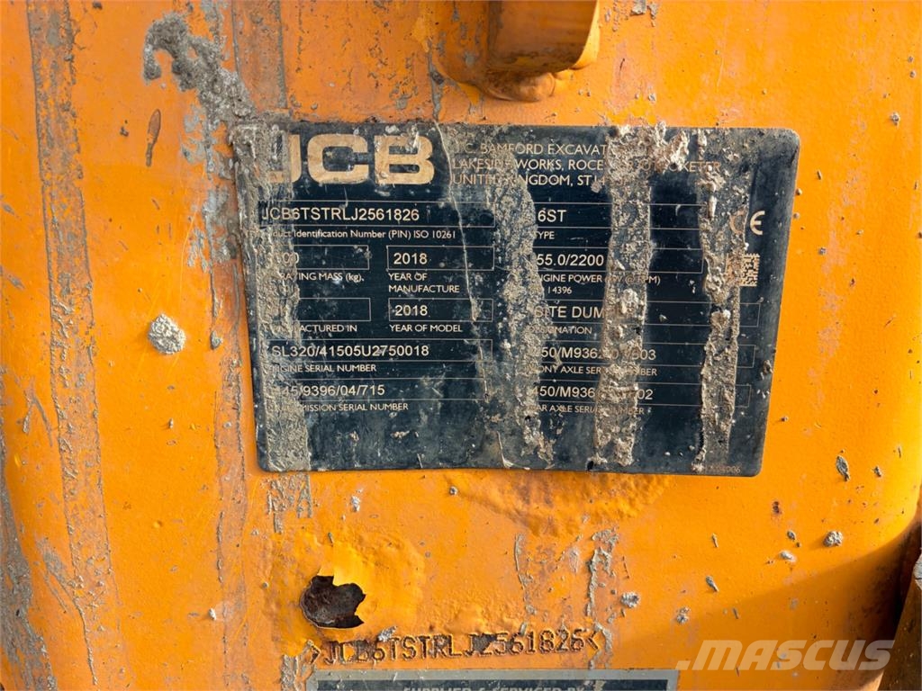 JCB 6T SIDE TIP DUMPER Site dumpers