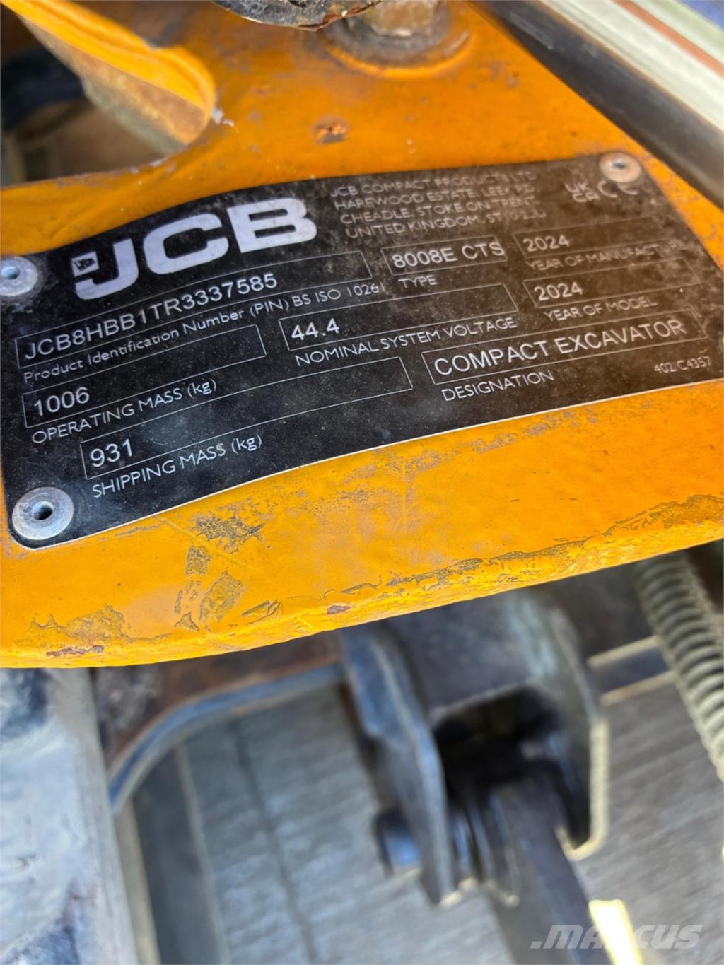 JCB 8008E معدات البناء - غير ذلك