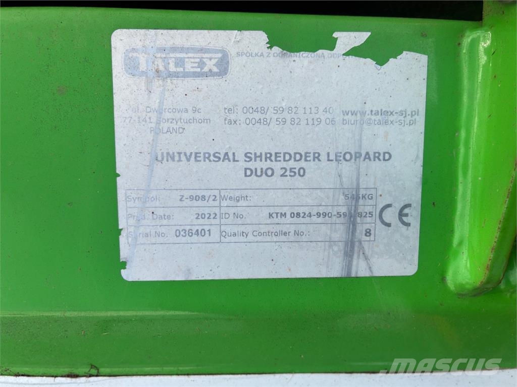Talex LEOPARD DUO 250 Muud põllumajandusmasinad