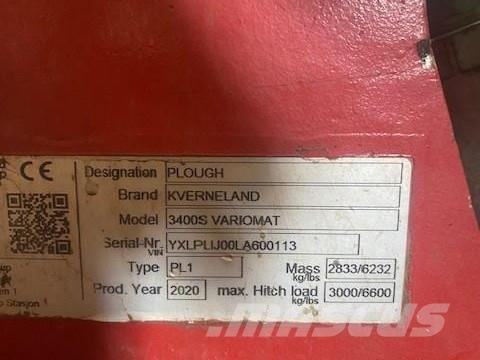 Kverneland 3400S ماكينات وملحقات زراعة أخرى