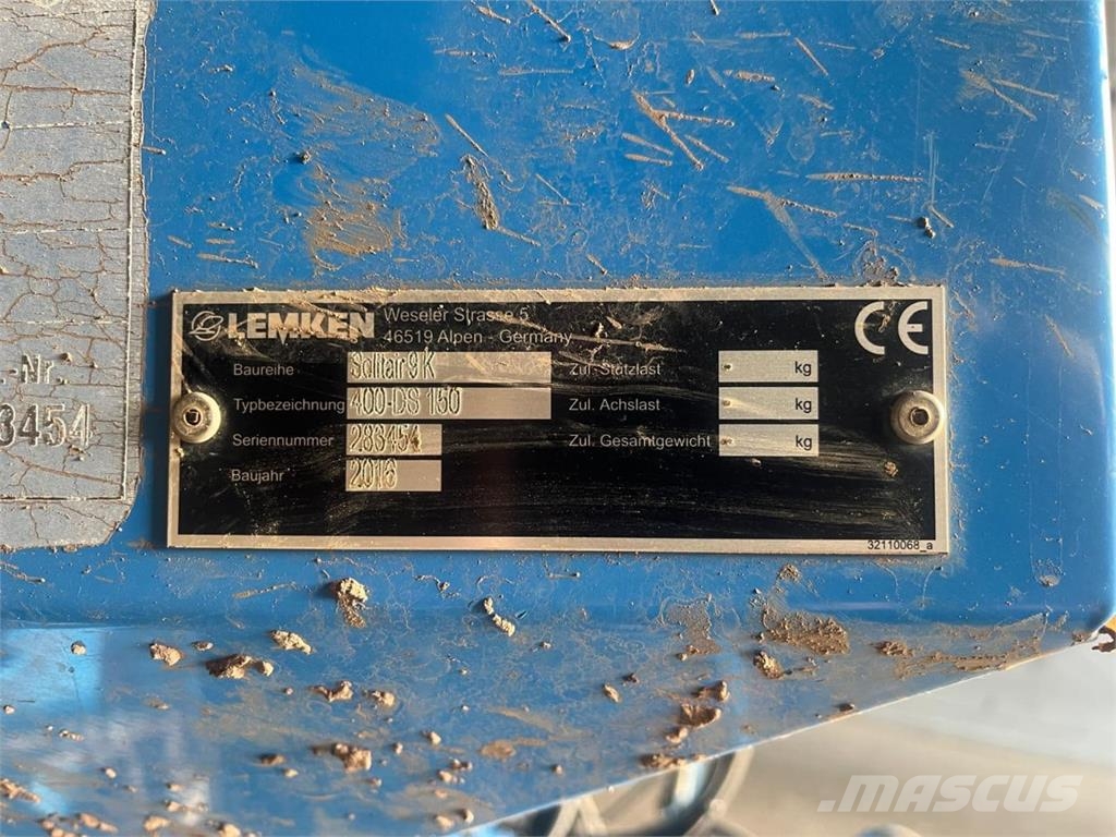 Lemken ZIRKON 12/400K SOLITAIR 9/400K Overige grondbewerkingsmachines en accessoires