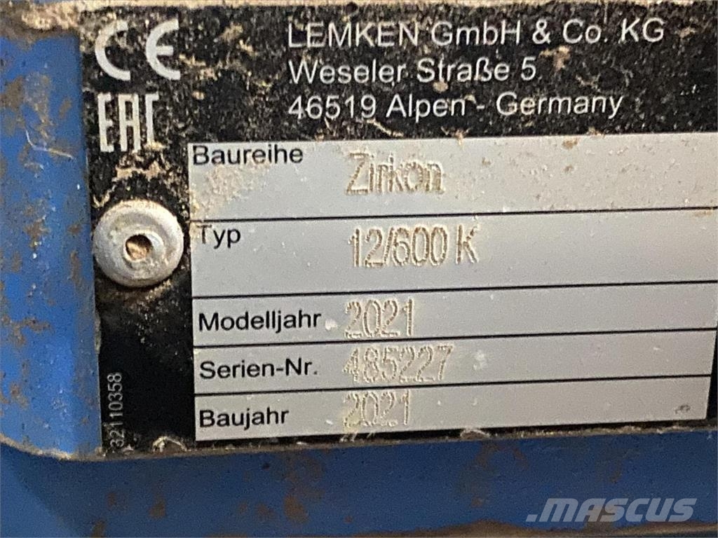 Lemken ZIRKON 12/600 Other tillage machines and accessories