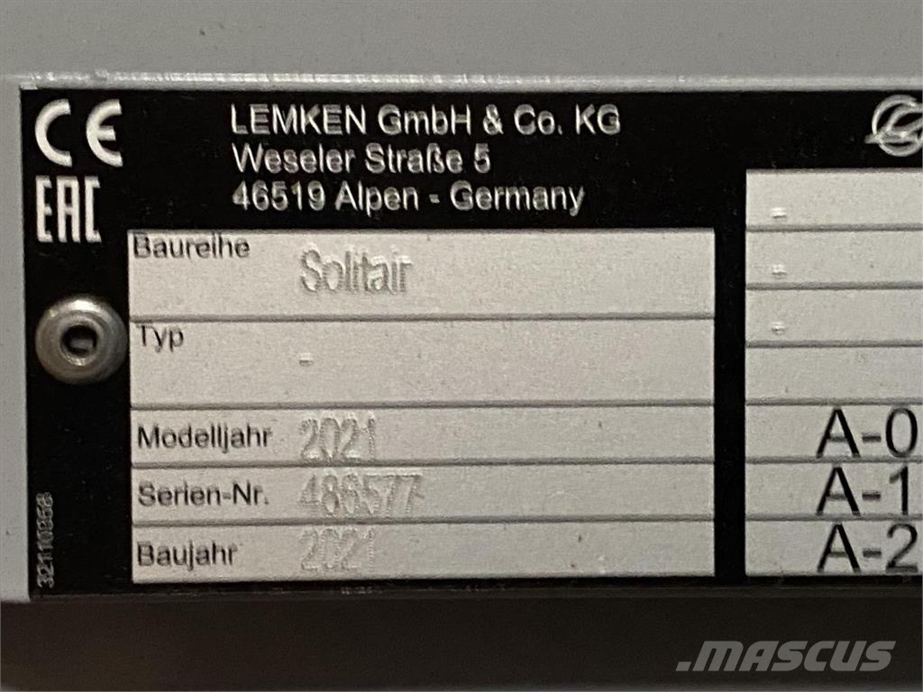 Lemken ZIRKON 12/600 Ďalšie stroje na spracovanie pôdy a príslušenstvo