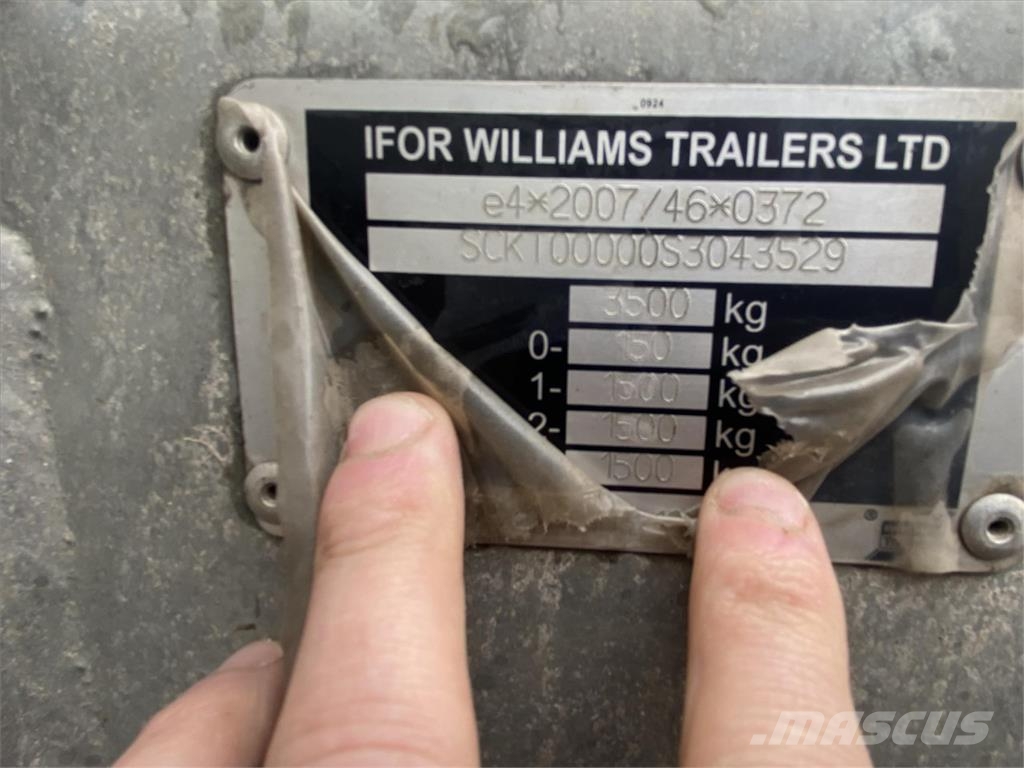 Misc. IFOR WILLIAMS 16FT LIVESTOCK TRAILER Прочие сельхоз-прицепы