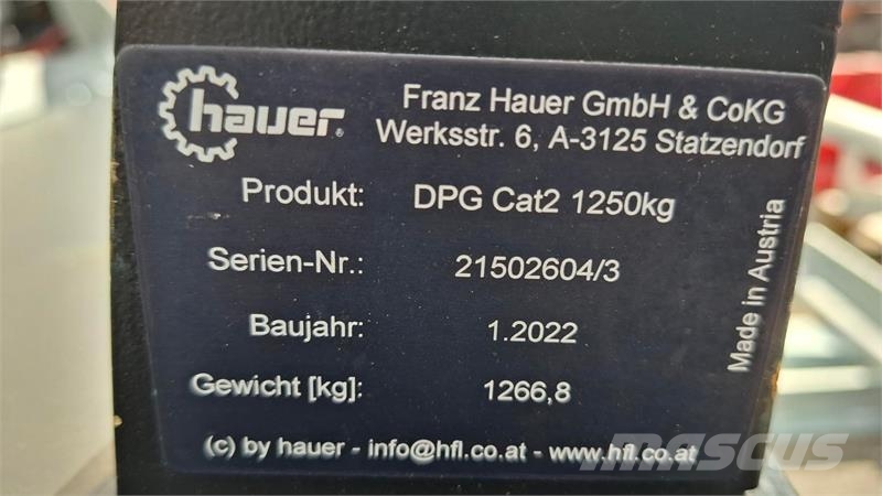 Hauer 1250 kg Otros accesorios para tractores